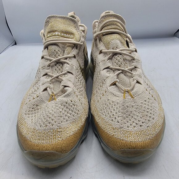 Nike Air Vapormax 2023 Flyknit Mens 12 Sanddrift Bronzine Shoes DV1678-100 - Picture 13 of 14